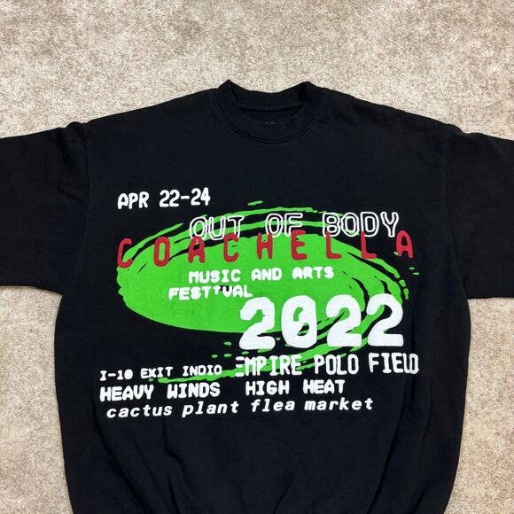 Cactus Plant Flea Market CPFM Coachella 2022 Sweatshirt Large Harry Styles - Picture 2 of 8